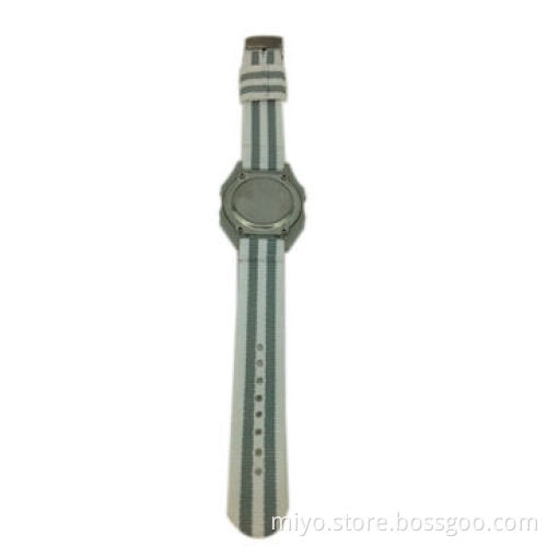 Children's watch in plastic case and canvas strap, LED module, lightweight, convenient to carry